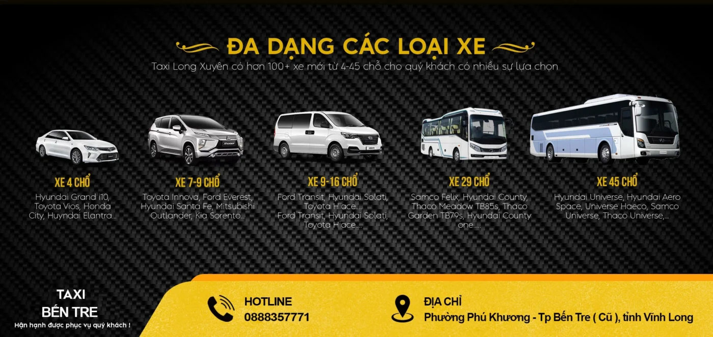 Tổng Đài Taxi Bến Tre